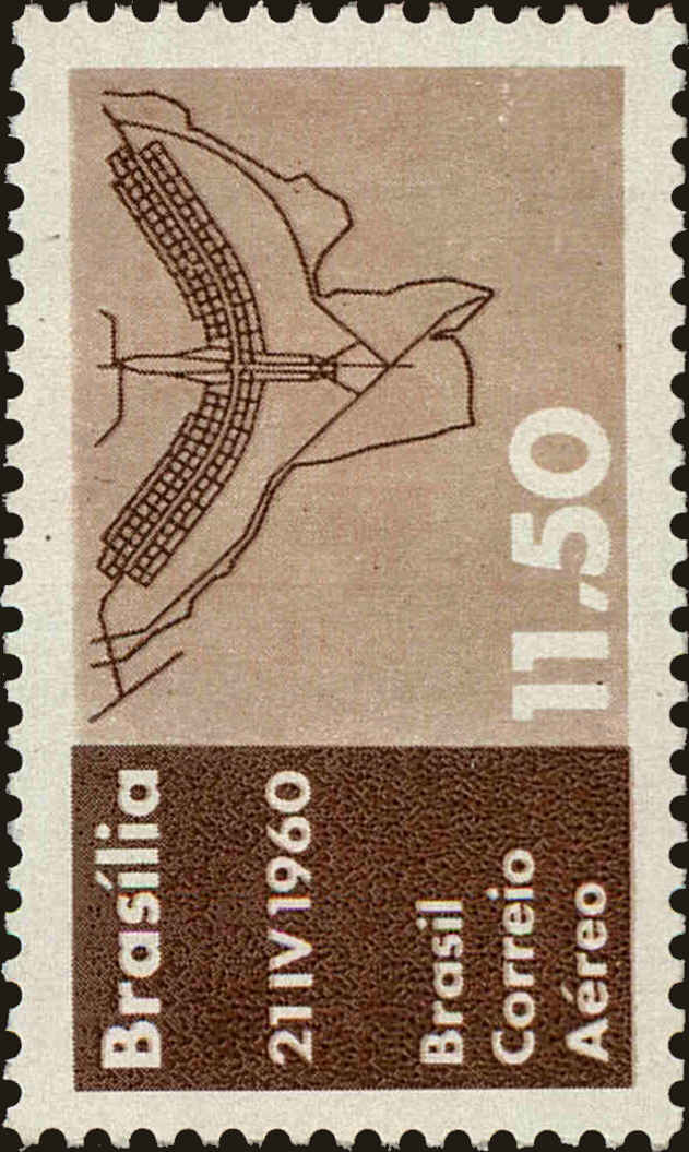 Front view of Brazil C98 collectors stamp