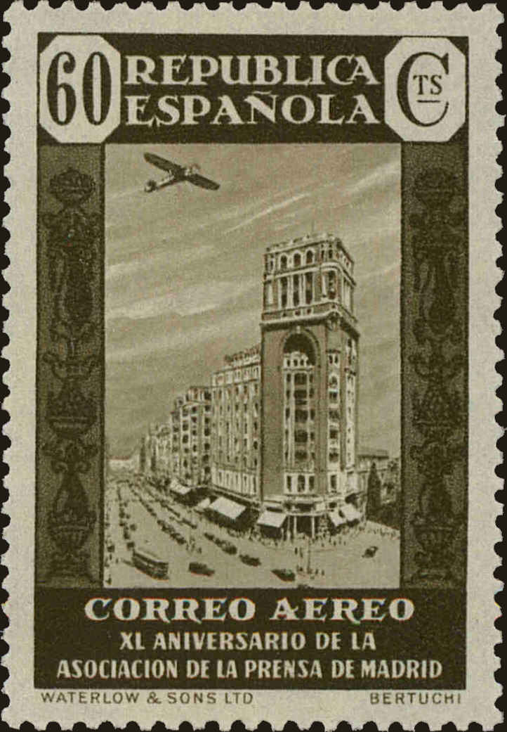 Front view of Spain C83 collectors stamp