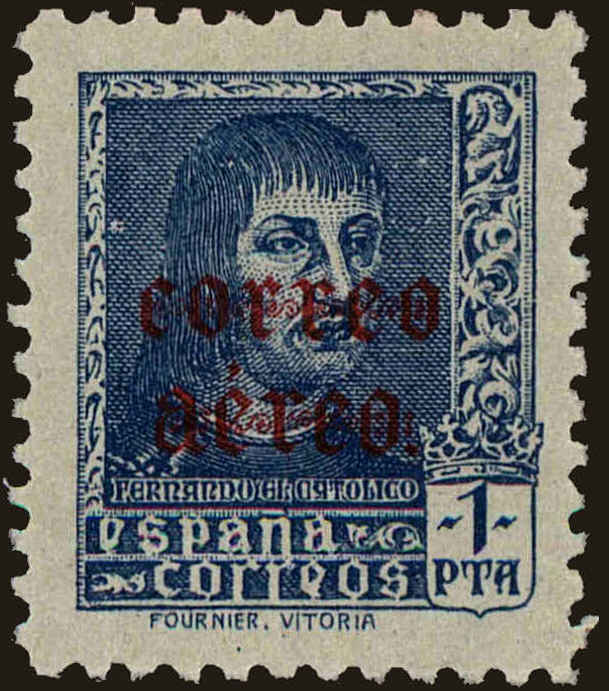Front view of Spain C99 collectors stamp