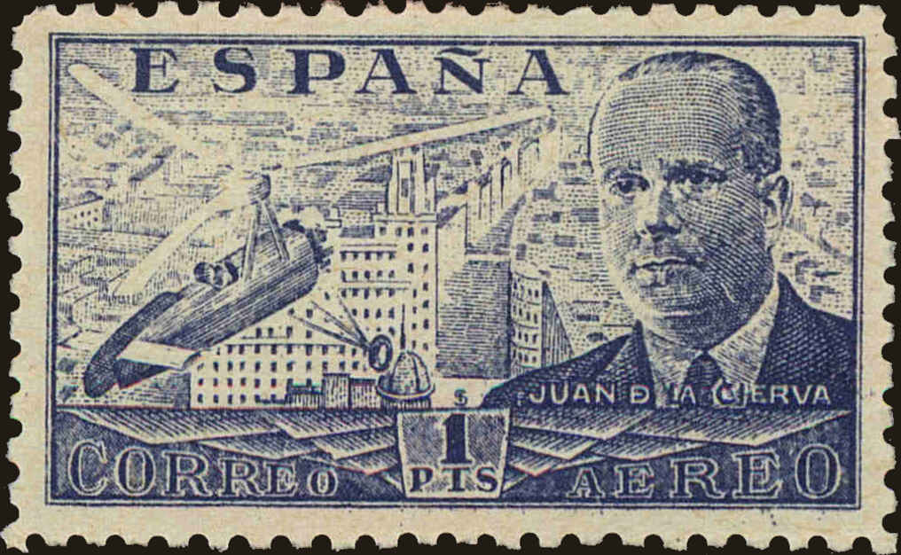 Front view of Spain C113 collectors stamp