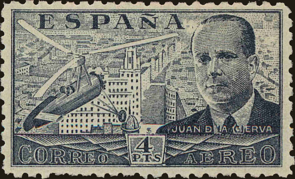 Front view of Spain C115 collectors stamp
