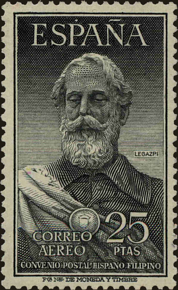 Front view of Spain C145 collectors stamp