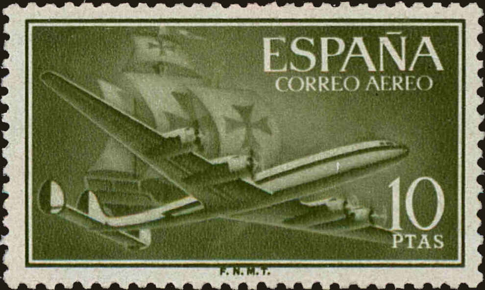 Front view of Spain C157 collectors stamp