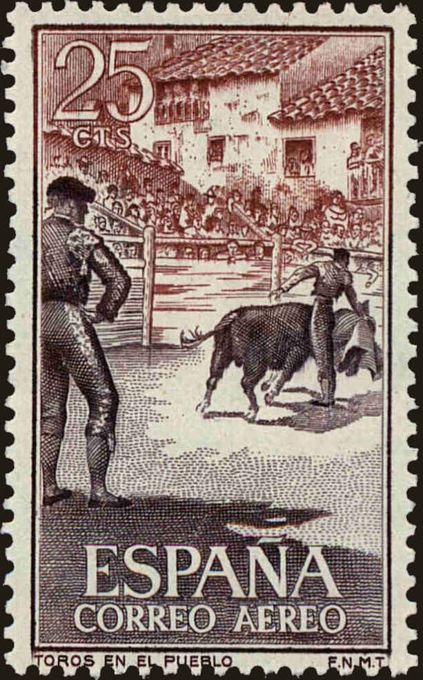 Front view of Spain C159 collectors stamp