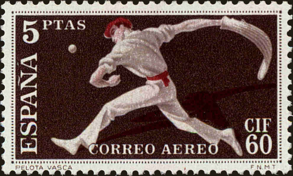 Front view of Spain C164 collectors stamp