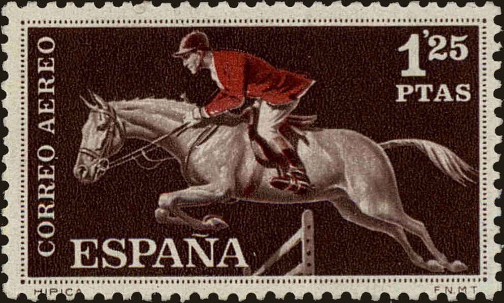 Front view of Spain C167 collectors stamp