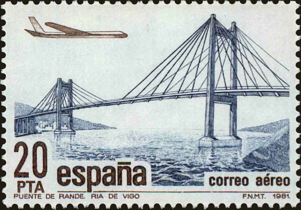 Front view of Spain C180 collectors stamp