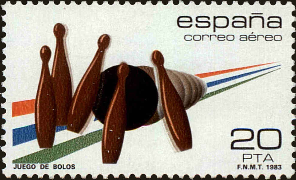 Front view of Spain C184 collectors stamp