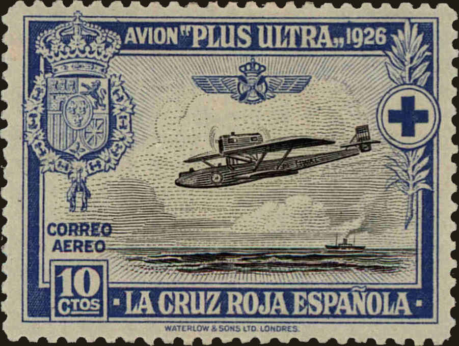 Front view of Spain CB2 collectors stamp