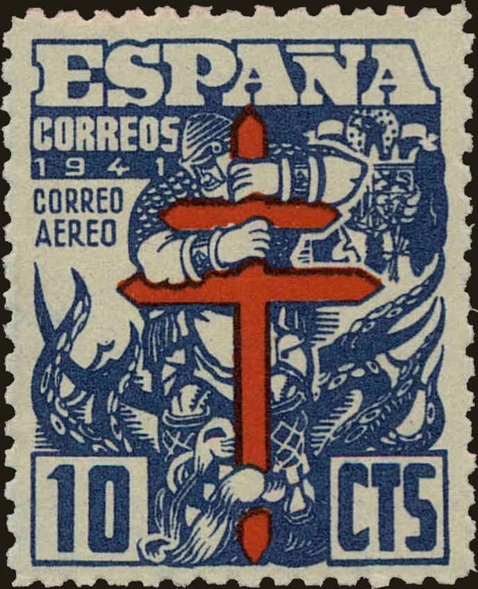 Front view of Spain RAC2 collectors stamp