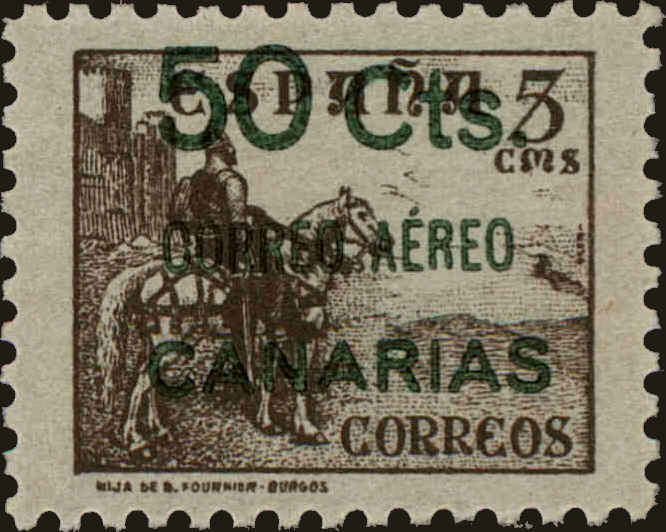 Front view of Spain 9LC34 collectors stamp