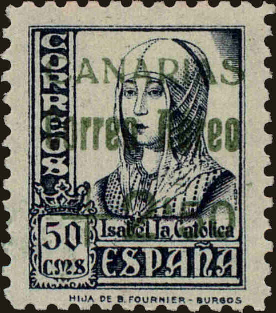 Front view of Spain 9LC41 collectors stamp