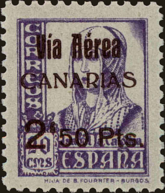 Front view of Spain 9LC51 collectors stamp