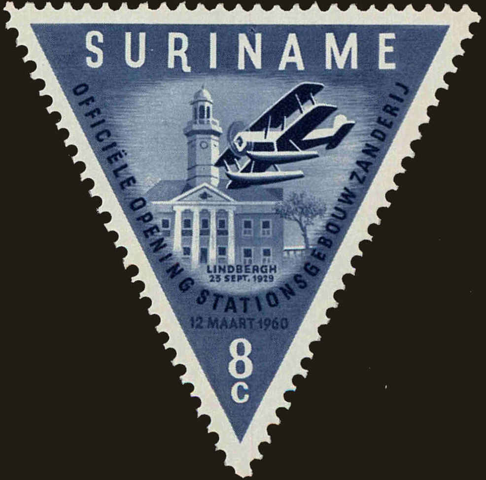 Front view of Surinam 277 collectors stamp