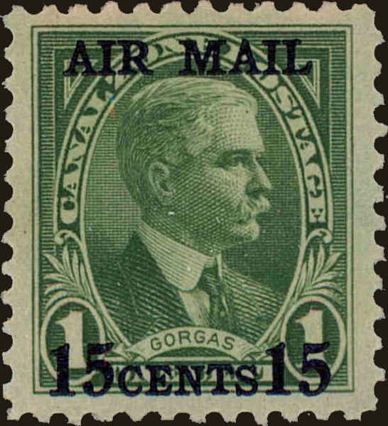 Front view of Canal Zone C2 collectors stamp