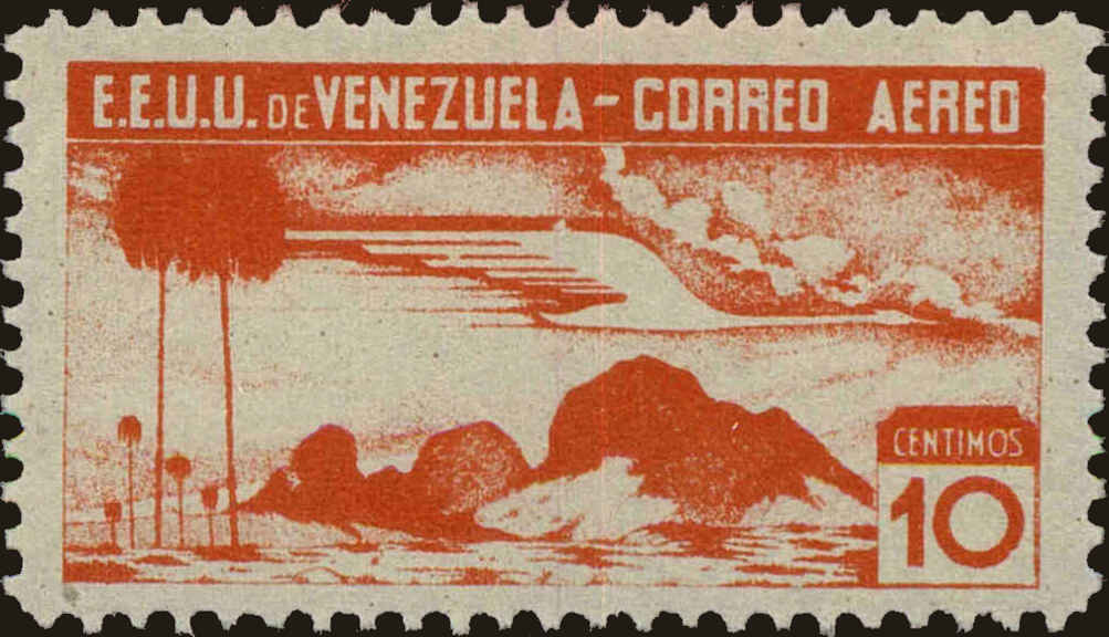 Front view of Venezuela C48 collectors stamp