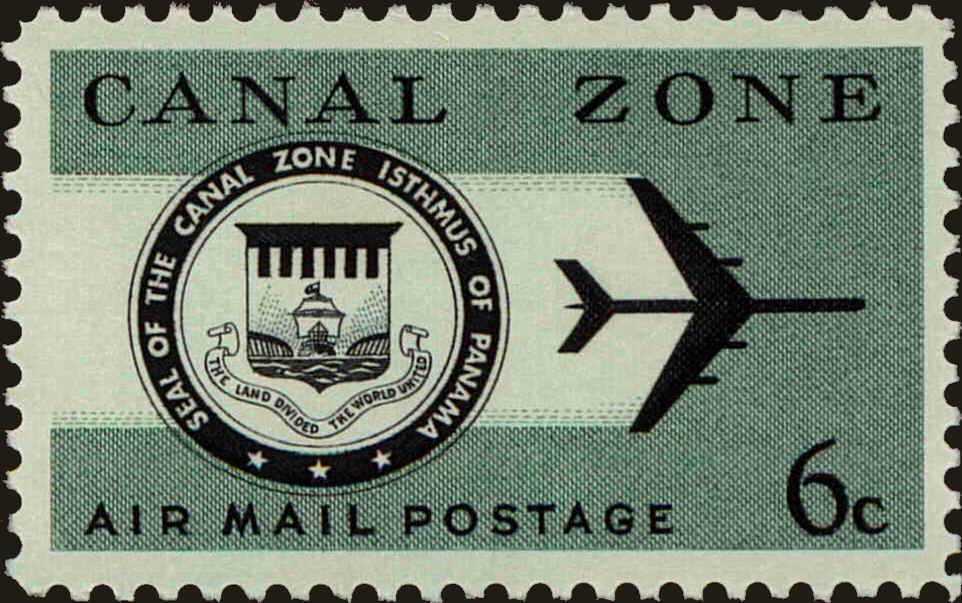 Front view of Canal Zone C42 collectors stamp