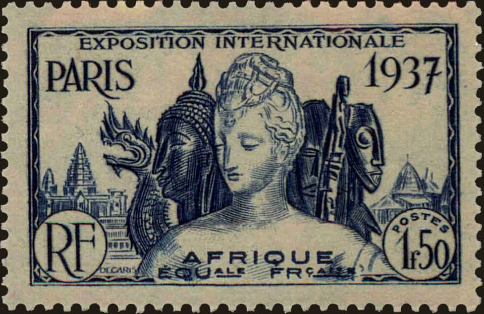 Front view of French Equatorial Africa 32 collectors stamp