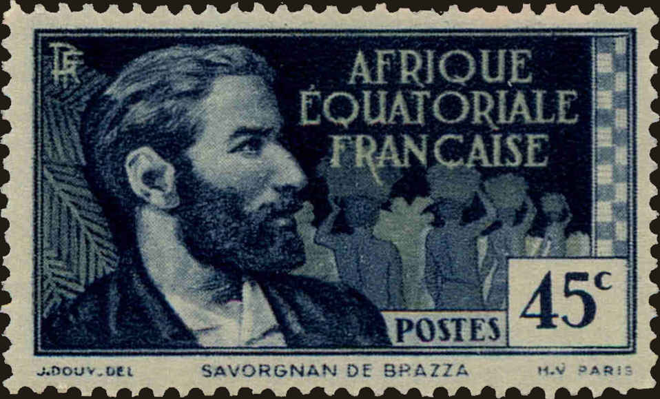 Front view of French Equatorial Africa 46 collectors stamp