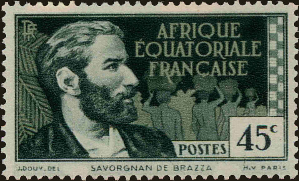 Front view of French Equatorial Africa 47 collectors stamp