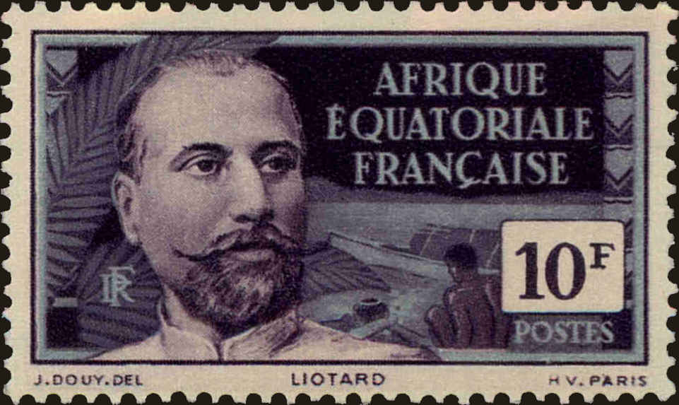 Front view of French Equatorial Africa 71 collectors stamp
