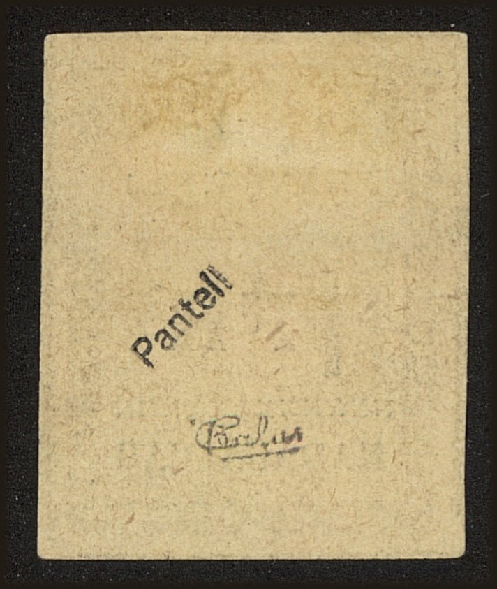 Back view of Madagascar (French) Scott #12 stamp