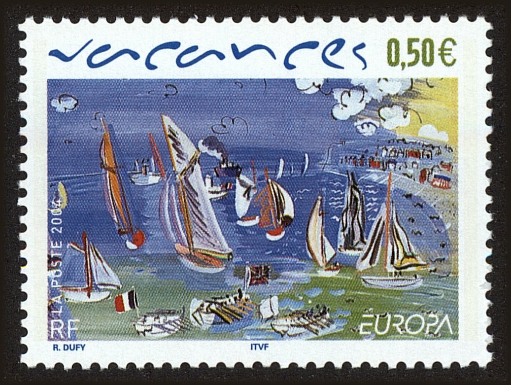 Front view of France 3024 collectors stamp