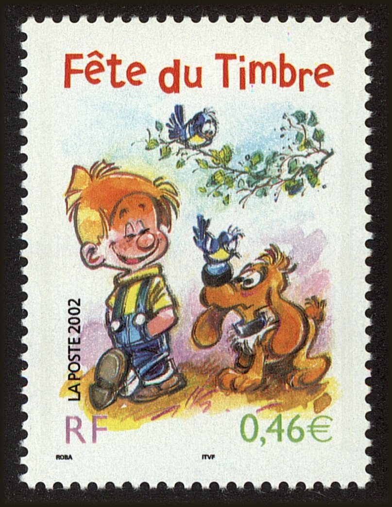 Front view of France 2878a collectors stamp