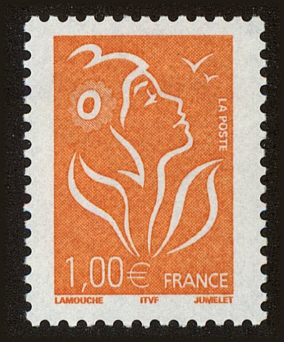 Front view of France 3078 collectors stamp