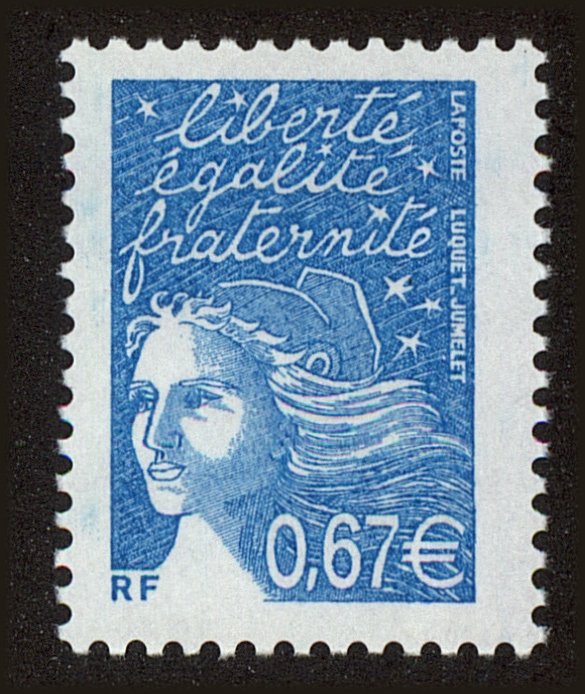Front view of France 2859 collectors stamp