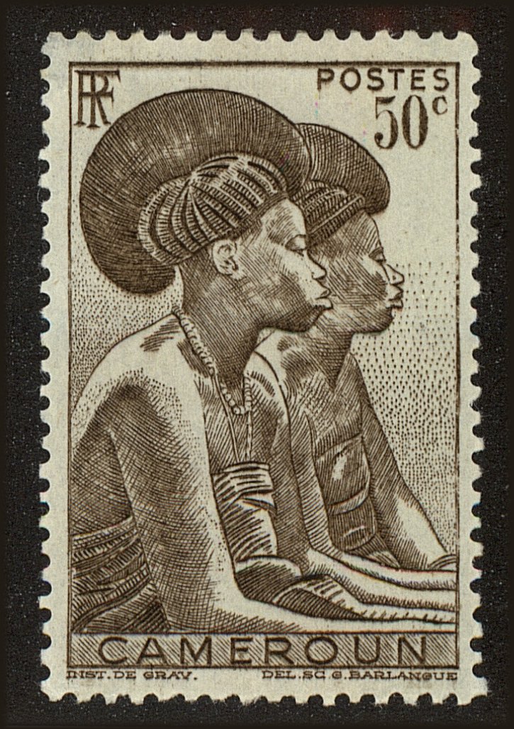Front view of Cameroun (French) 307 collectors stamp