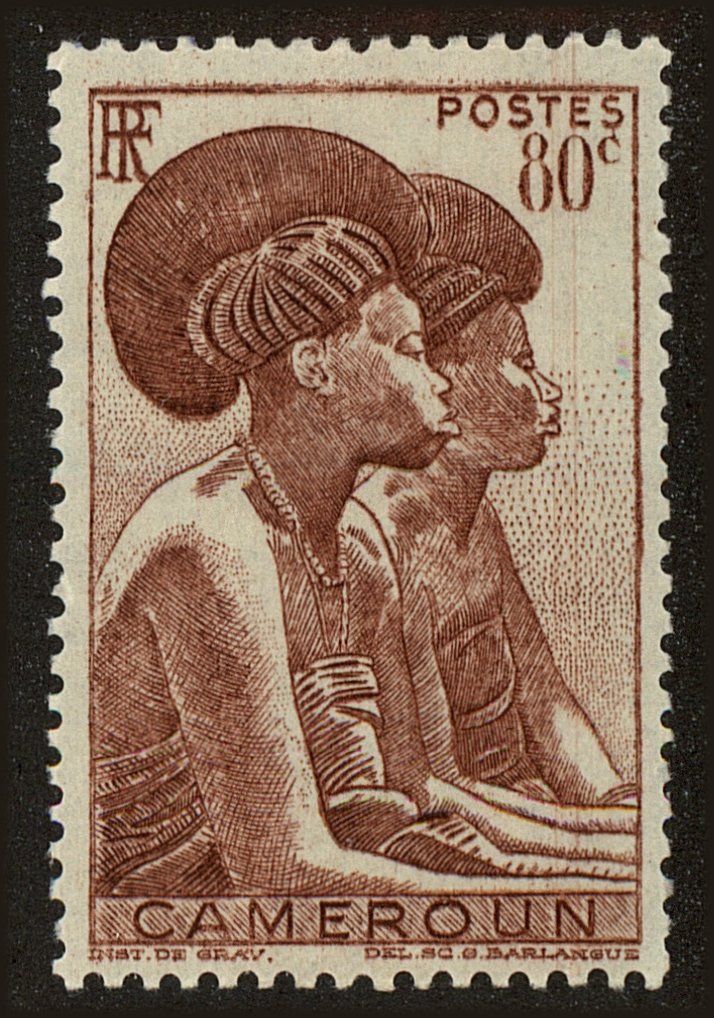 Front view of Cameroun (French) 309 collectors stamp