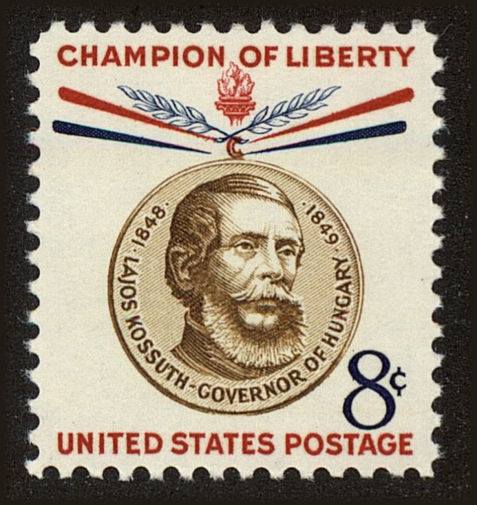Front view of United States 1117 collectors stamp