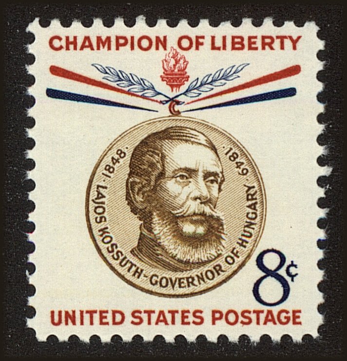 Front view of United States 1117 collectors stamp