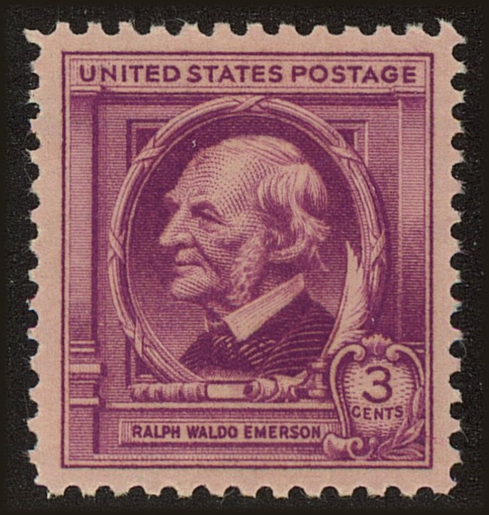 Front view of United States 861 collectors stamp