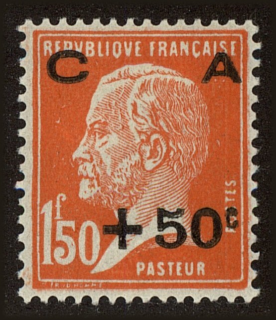 Front view of France B26 collectors stamp