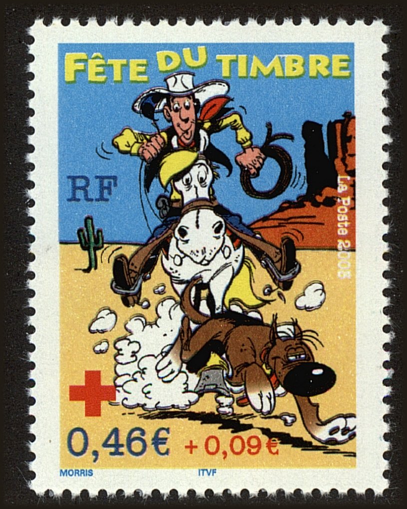 Front view of France 2935 collectors stamp