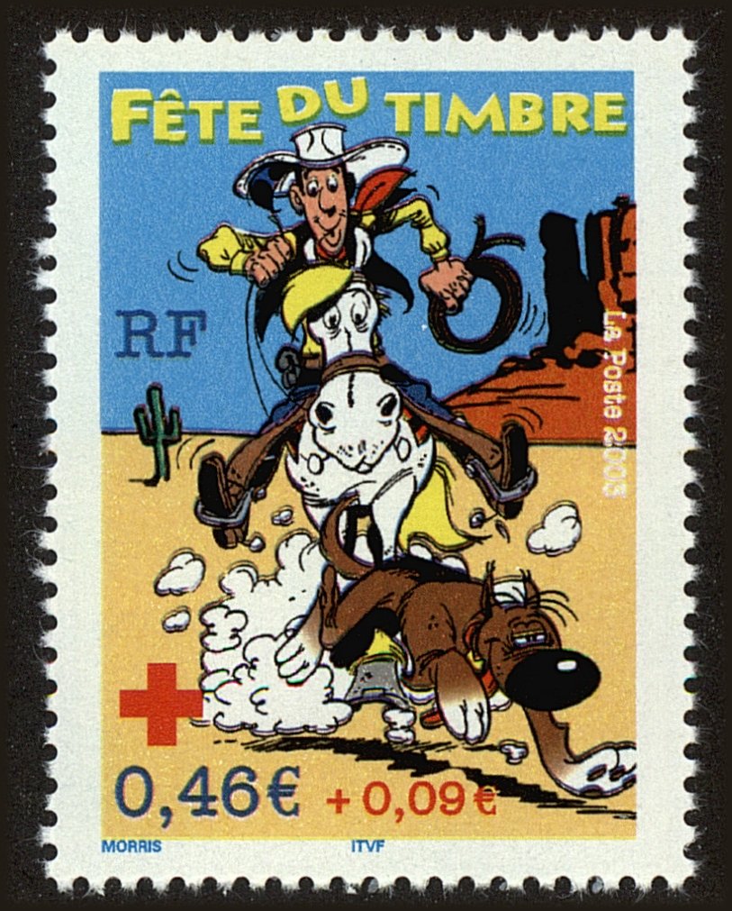 Front view of France 2935 collectors stamp