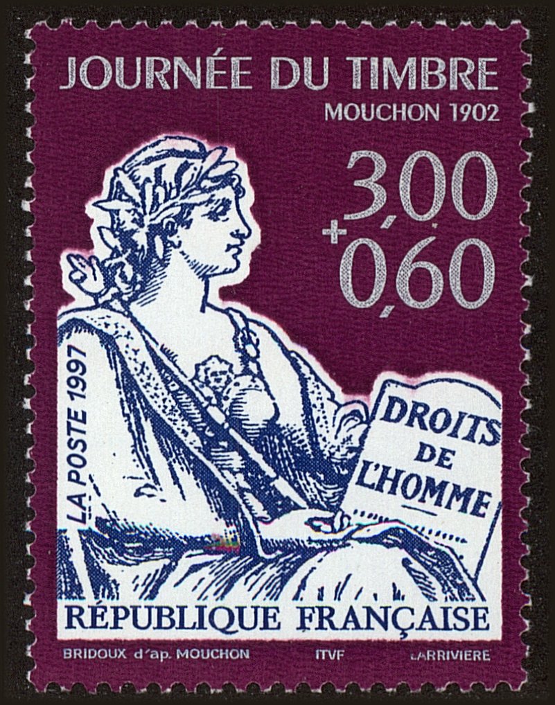 Front view of France 2567 collectors stamp