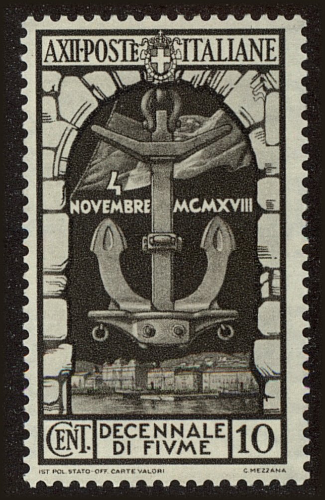 Front view of Italy 315 collectors stamp