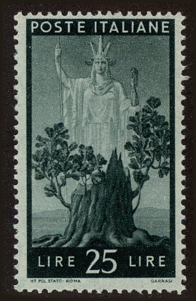 Front view of Italy 475 collectors stamp