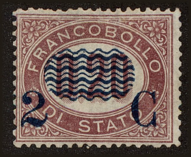 Front view of Italy 37 collectors stamp