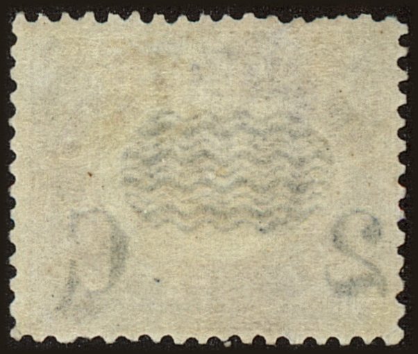 Back view of Italy Scott #37 stamp