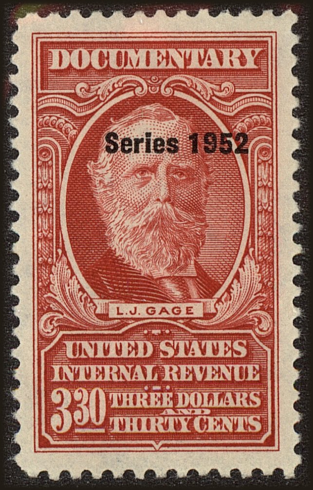 Front view of United States R606 collectors stamp