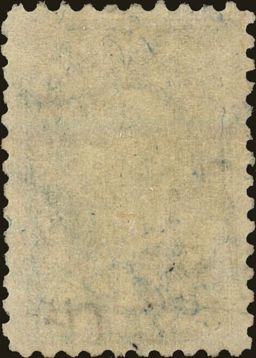 Back view of United States RScott #217 stamp