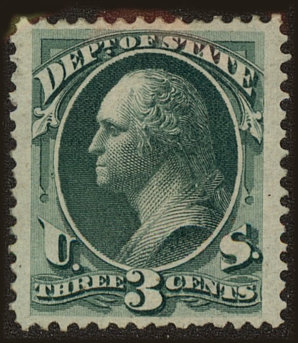Front view of United States O59 collectors stamp