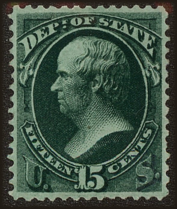 Front view of United States O64 collectors stamp