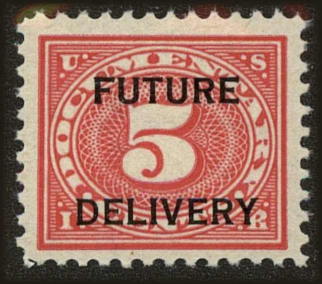 Front view of United States RC3A collectors stamp