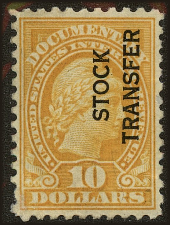 Front view of United States RD32 collectors stamp