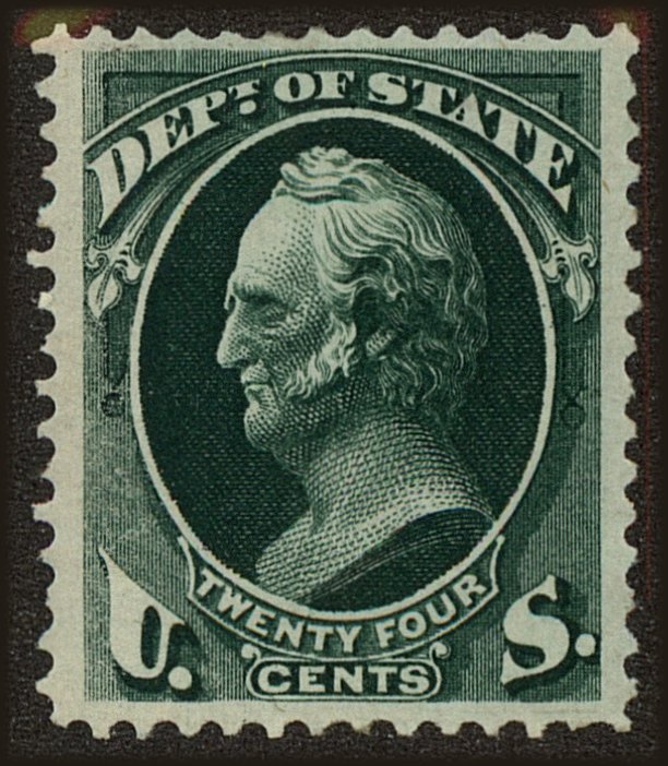 Front view of United States O65 collectors stamp